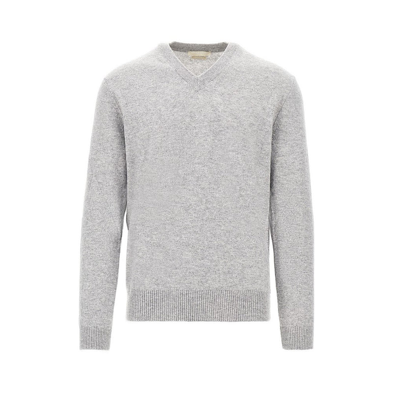 Daniele Fiesoli Daniele Fiesoli Cashmere V-neck Sweater Grey Men - World Class Fashion