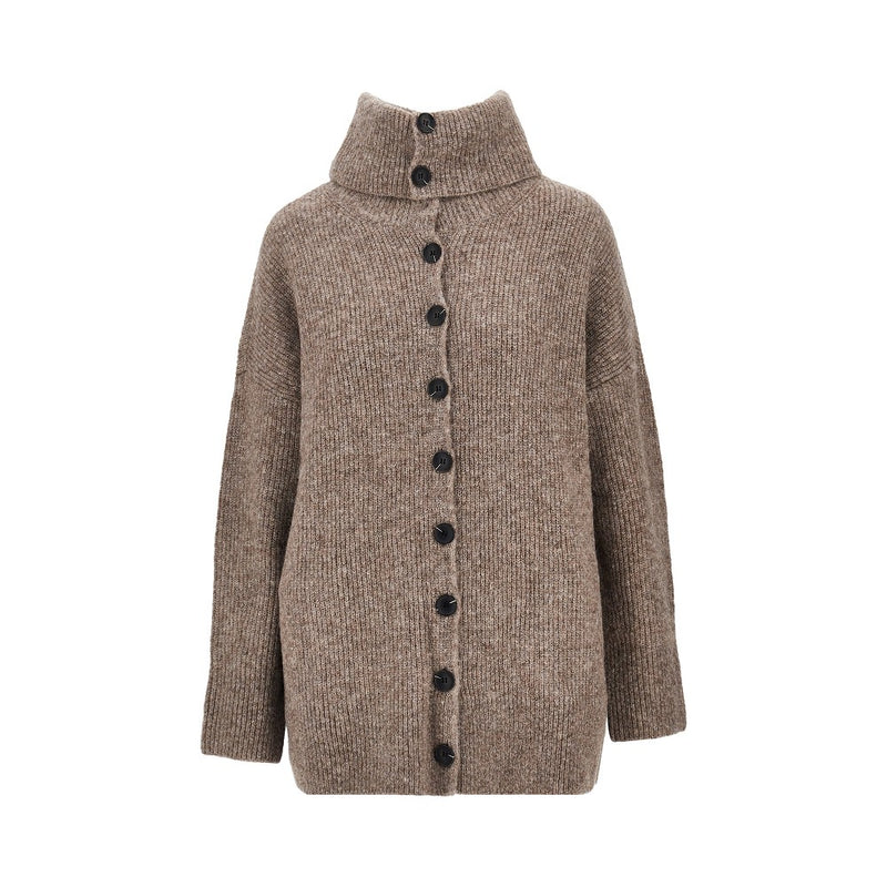 Emporio Armani Emporio Armani Knitted Cardigan Brown Women - World Class Fashion