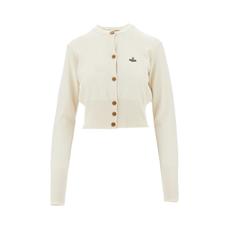 Vivienne Westwood Vivienne Westwood Bea Cropped Cardigan Beige - World Class Fashion