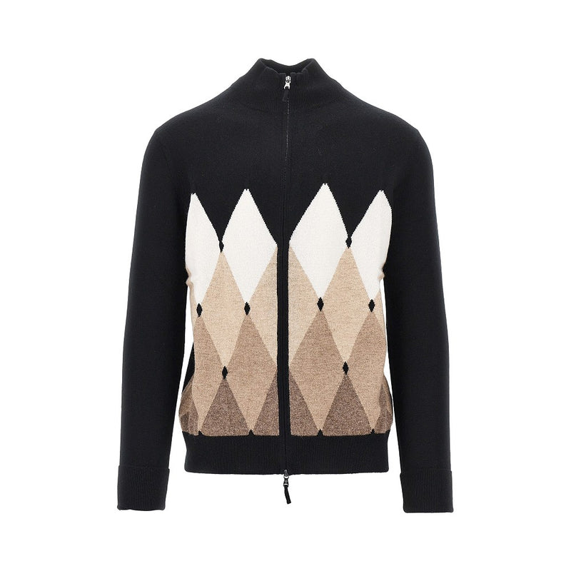 Ballantyne Ballantyne Diamond-shaped Cashmere Cardigan - World Class Fashion