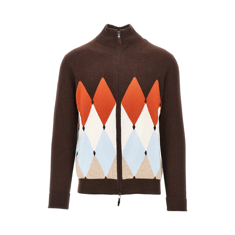 Ballantyne Ballantyne Diamond-shaped Cashmere Cardigan - World Class Fashion
