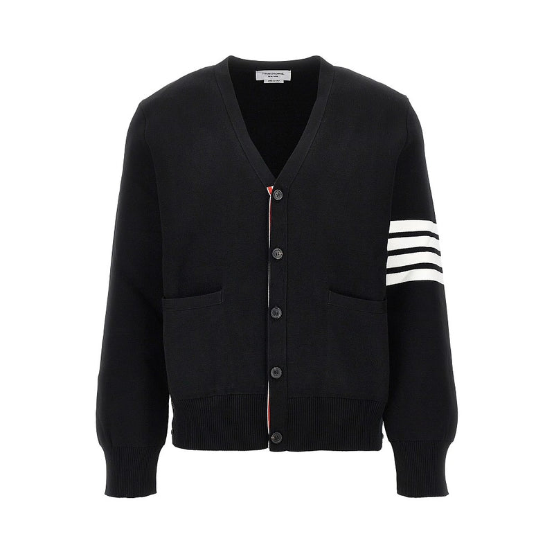 Thom Browne Thom Browne Cotton Cardigan Black Men - World Class Fashion