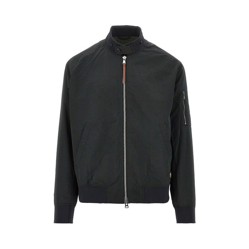 Barbour International Barbour International Fenton Bomber Jacket Black - World Class Fashion