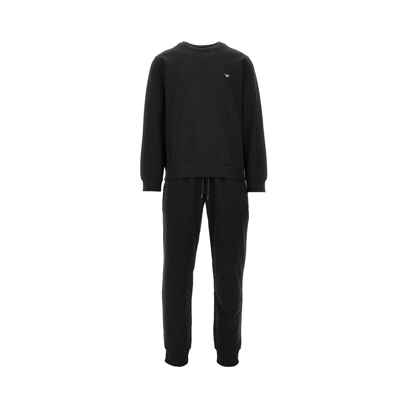 Ea Bodywear Ea Bodywear Cotton-blend Loungewear Set Black Men - World Class Fashion