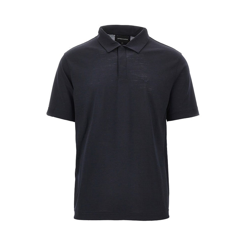 Emporio Armani Emporio Armani Wool Jersey Polo Shirt Blue Men - World Class Fashion