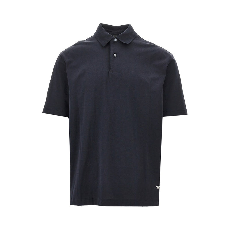 Emporio Armani Emporio Armani Cotton Jersey Polo Shirt Blue Men - World Class Fashion