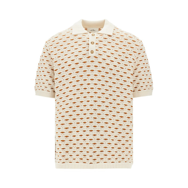 Les Deux Les Deux Esmay Shell Knitted Polo Beige - World Class Fashion