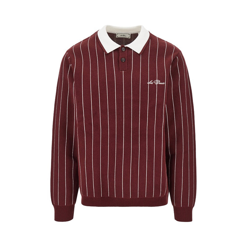Les Deux Les Deux Knitted Polo Shirt Red Men - World Class Fashion