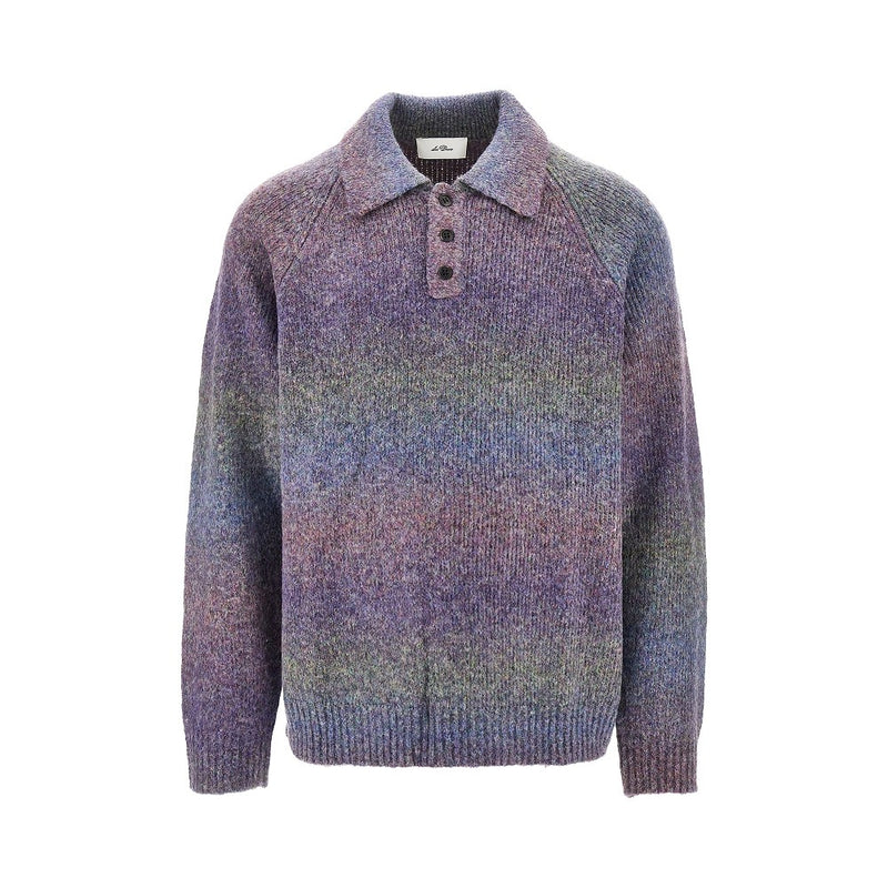 Les Deux Les Deux Gradient Knitted Polo Purple Men - World Class Fashion
