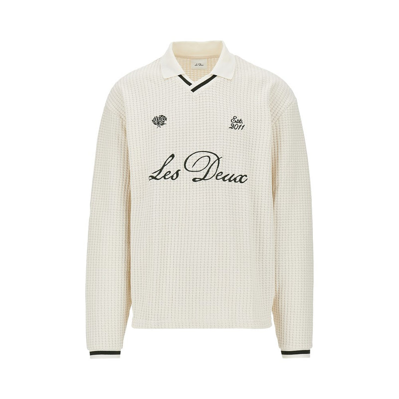 Les Deux Les Deux Knitted Polo Shirt White Men - World Class Fashion