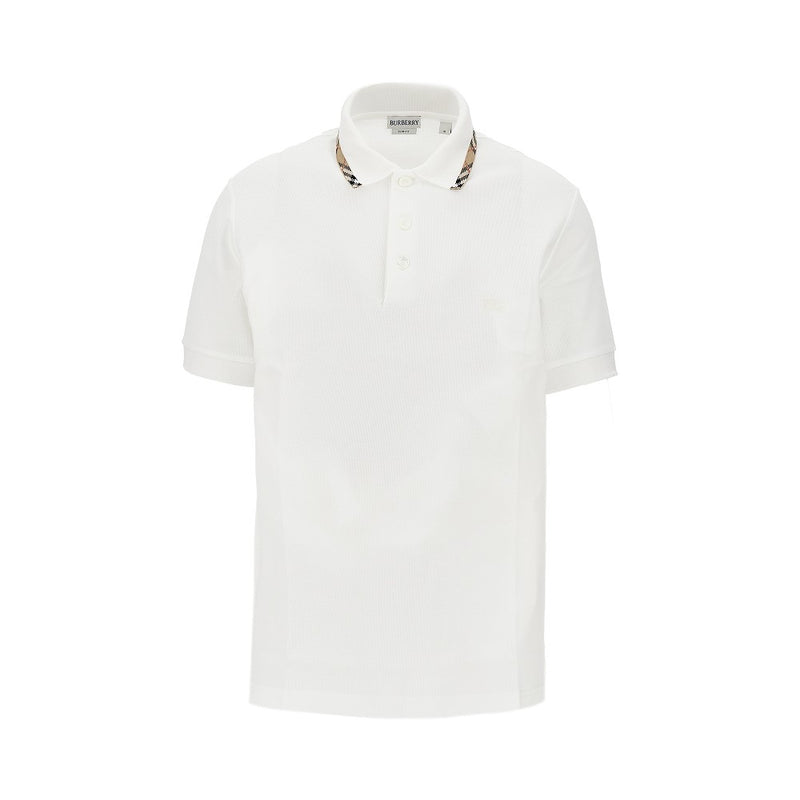 Burberry Burberry Piquet Polo Shirt White Men - World Class Fashion