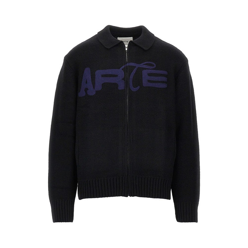 Arte Arte Knitted Cardigan Black Men - World Class Fashion