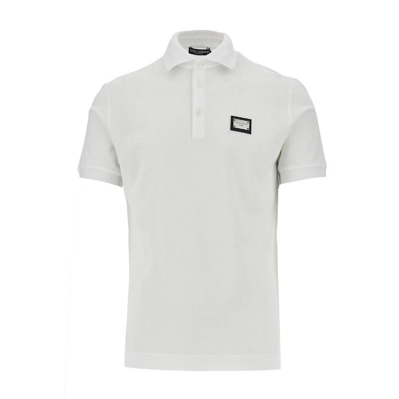 Dolce&gabbana Dolce&gabbana Piquet Polo Shirt White Men - World Class Fashion