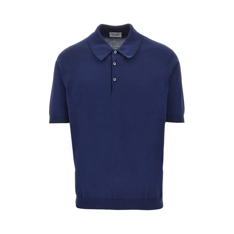 John Smedley John Smedley Cotton Knit Polo Shirt - World Class Fashion