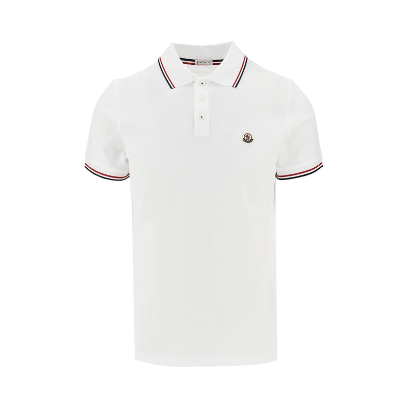 Moncler Moncler Cotton Polo Shirt White Men - World Class Fashion