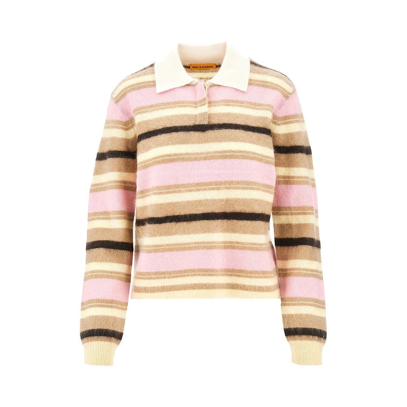 Guest In Residence Guest In Residence Striped Cashmere Polo Shirt Multicolor - World Class Fashion