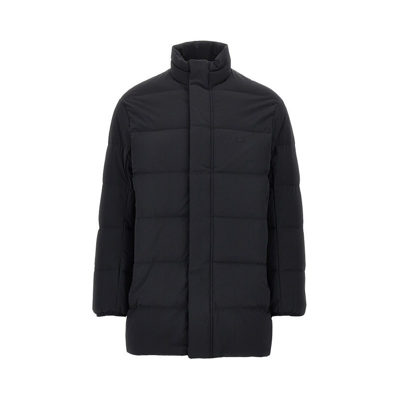 Emporio Armani Emporio Armani Quilted Nylon Down Jacket Black - World Class Fashion