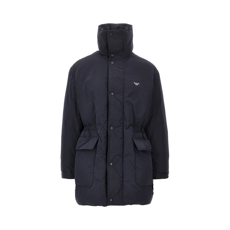 Emporio Armani Emporio Armani Cotton-blend Padded Parka Blue - World Class Fashion