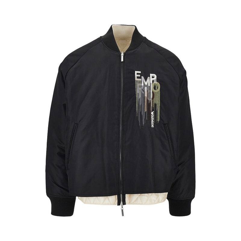 Emporio Armani Emporio Armani Nylon Bomber Jacket Black Men - World Class Fashion