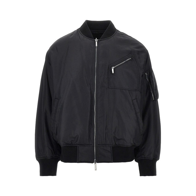 Emporio Armani Emporio Armani Nylon Bomber Jacket Black Men - World Class Fashion