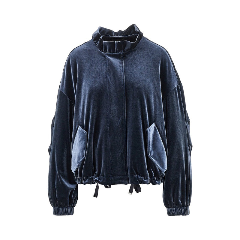 Emporio Armani Emporio Armani Chenille Blouson Jacket Blue Men - World Class Fashion