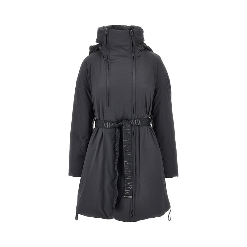 Emporio Armani Emporio Armani Down Parka Coat Black Women - World Class Fashion