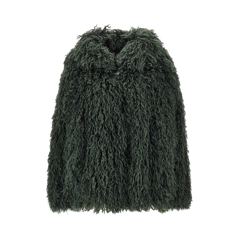 Emporio Armani Emporio Armani Faux Fur Jacket Green Women - World Class Fashion