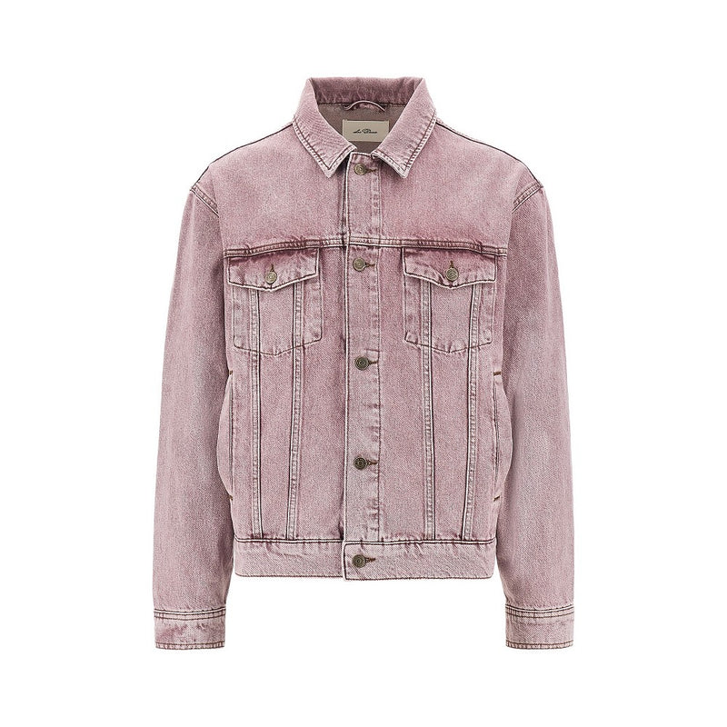 Les Deux Les Deux Rally Denim Jacket Pink Men - World Class Fashion