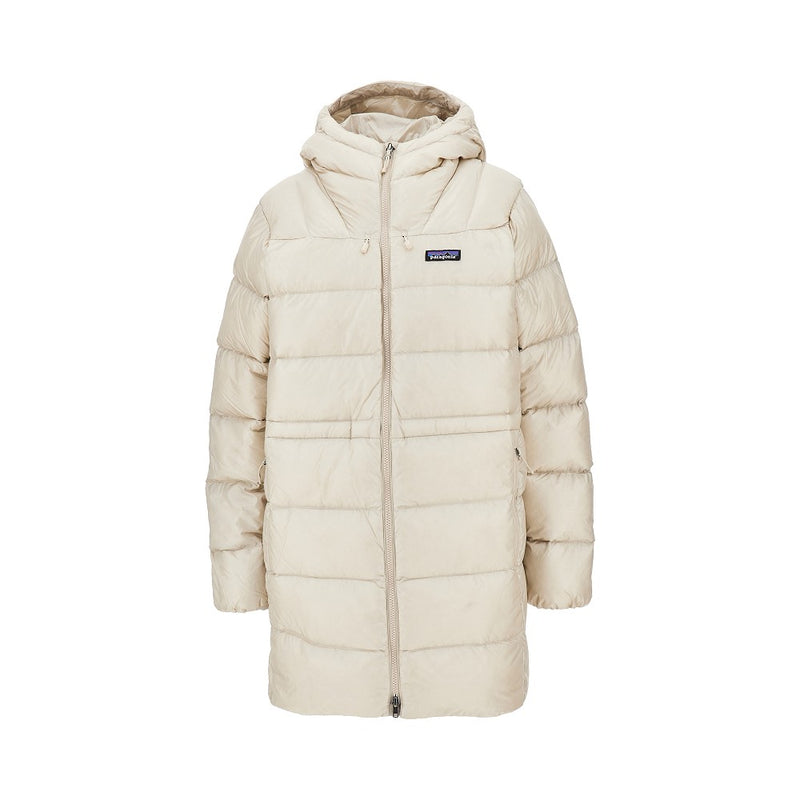 Patagonia Patagonia Fitz Roy Long Down Jacket Beige Women - World Class Fashion