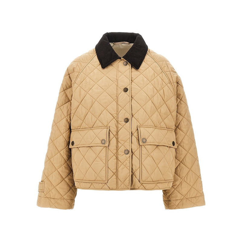 Max Mara Weekend Max Mara Weekend Quilted Jacket With Corduory Collar - World Class Fashion