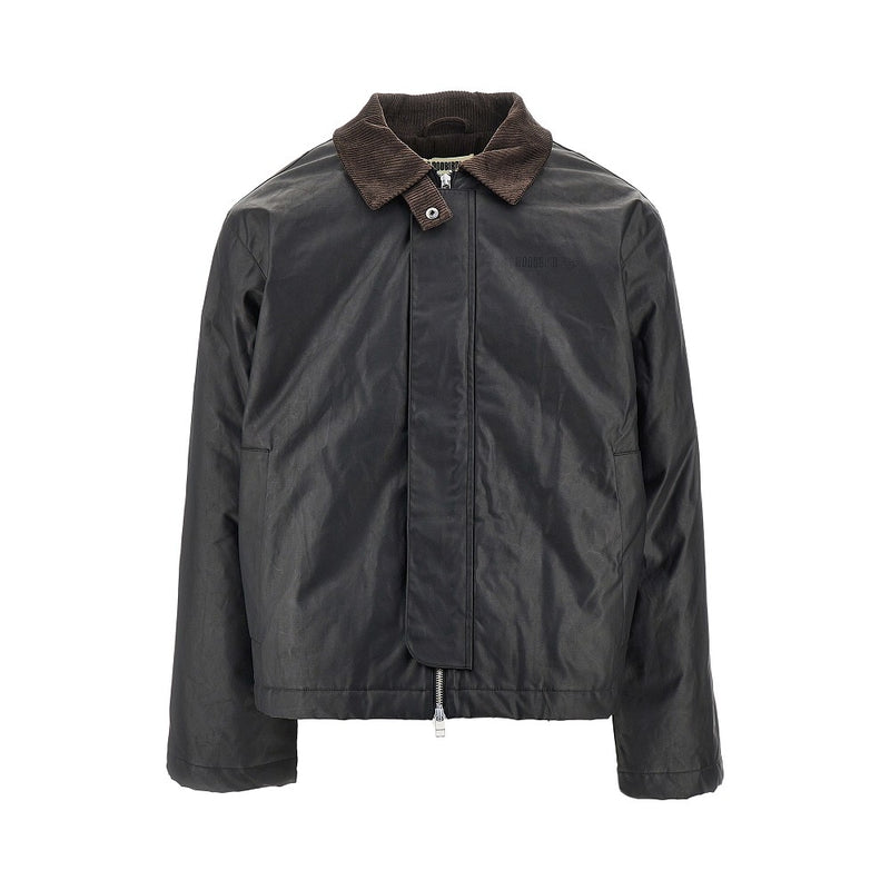 Woodbird Woodbird WBPing Waxed Cotton Jacket Black - World Class Fashion
