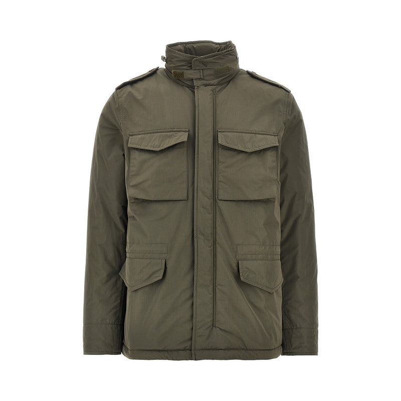 Aspesi Aspesi Padded Nylon Minifield Jacket Green - World Class Fashion