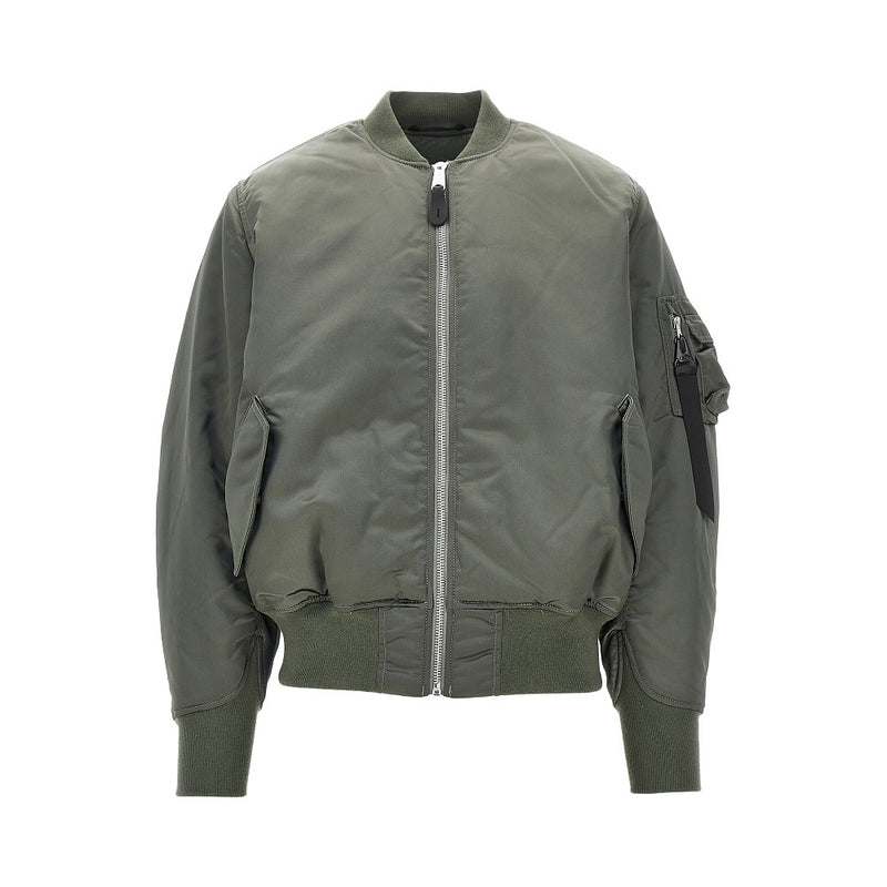 Alpha Industries Alpha Industries Reversible MA-1 Base Flight Jacket Green - World Class Fashion