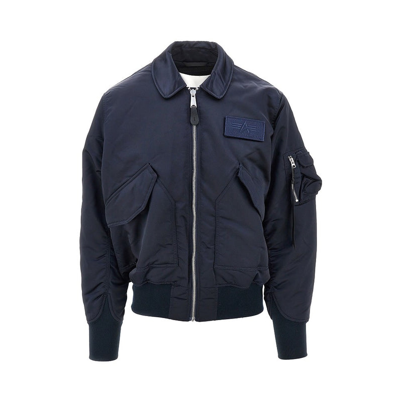 Alpha Industries Alpha Industries CWU-45/P Base UV Bomber Jacket Blue - World Class Fashion