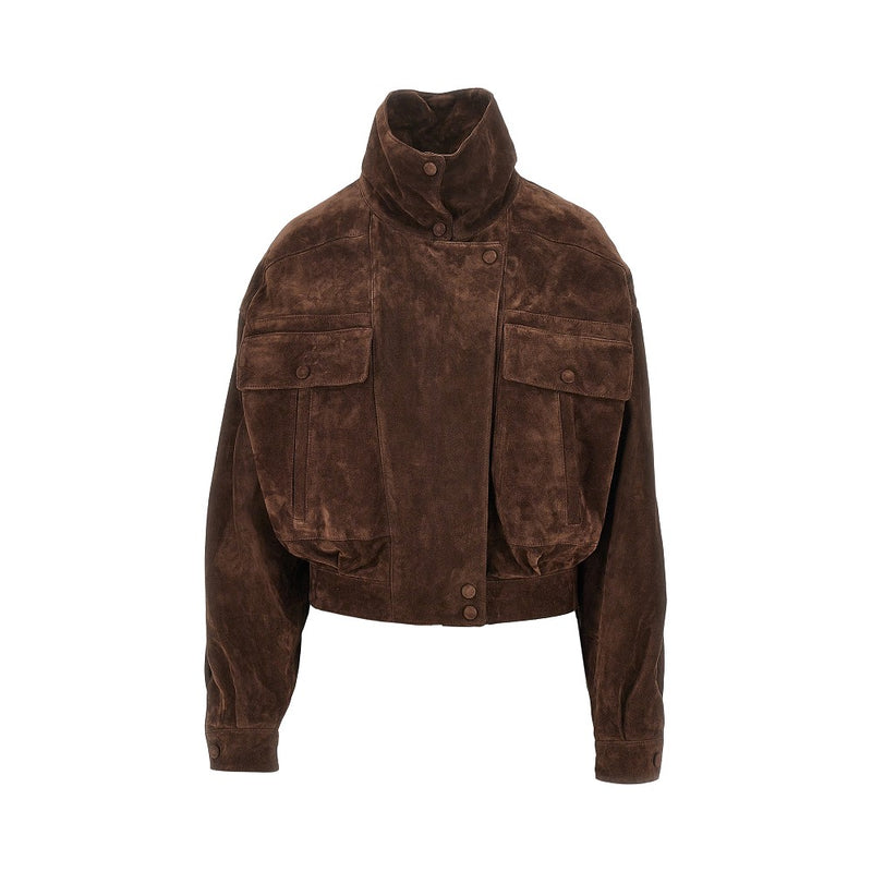 Saint Laurent Saint Laurent Suede Leather Jacket - World Class Fashion