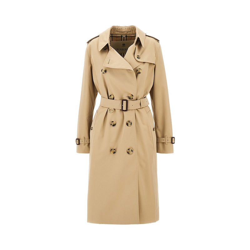 Burberry Burberry Long 'Kensington' Trench Coat Beige Women - World Class Fashion