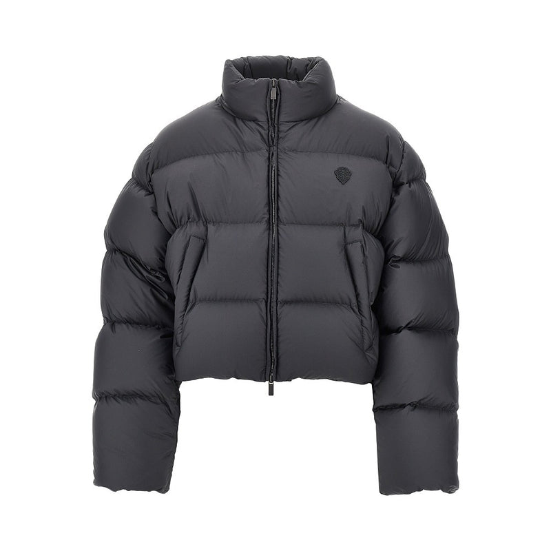 Gucci Gucci Cropped Down Jacket With Crest Black - World Class Fashion