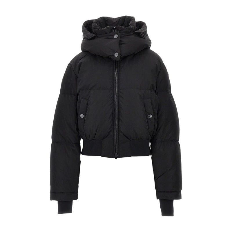 Diesel Diesel Hooded Short Down Jacket Black Women - World Class Fashion