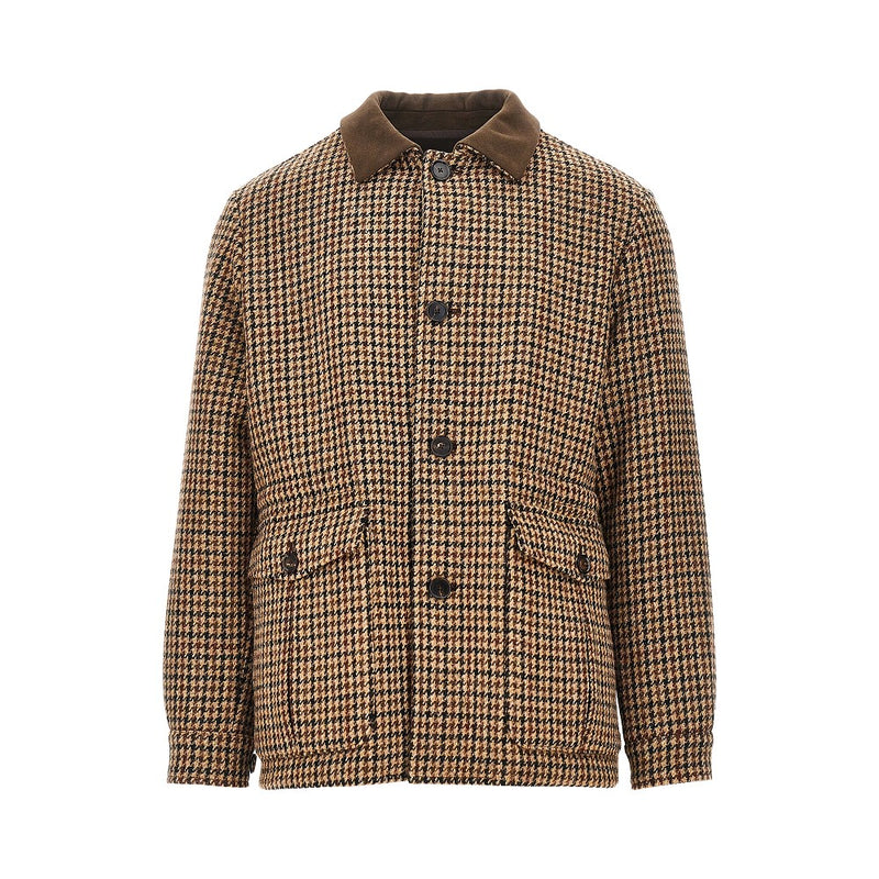 Caruso Caruso 'Dalila' Padded Harris Tweed Jacket Multicolor - World Class Fashion