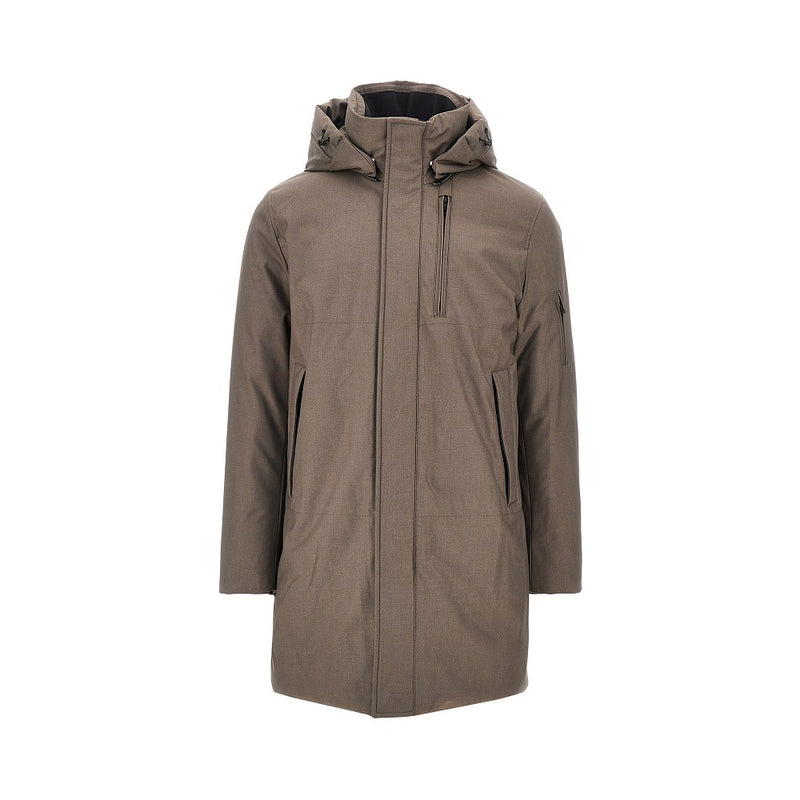 Duno Duno Viscose-blend Twill 'Geyser' Down Jacket - World Class Fashion