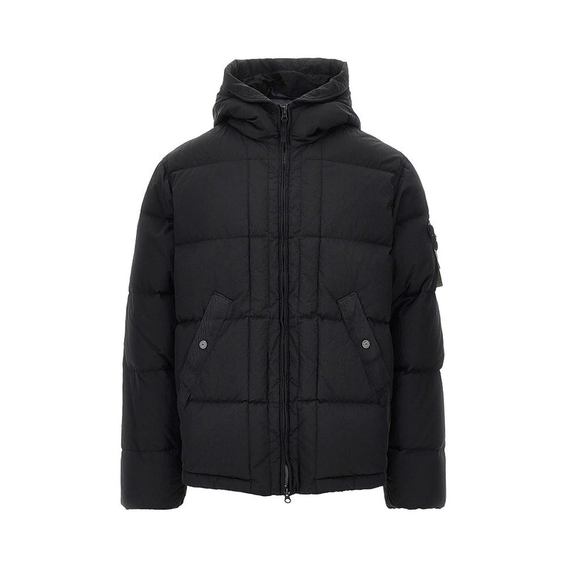 Stone Island Stone Island Padded Nylon Metal Down Jacket Black - World Class Fashion