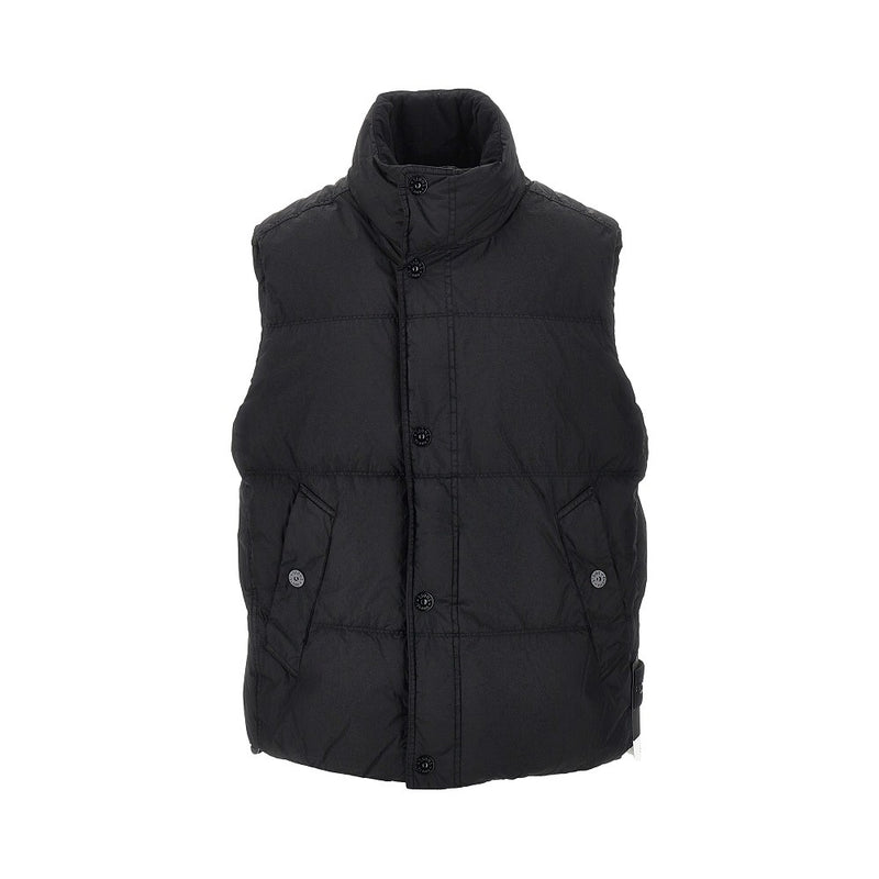 Stone Island Stone Island Garment Dyed Crinkle Reps Ny Down Vest - World Class Fashion