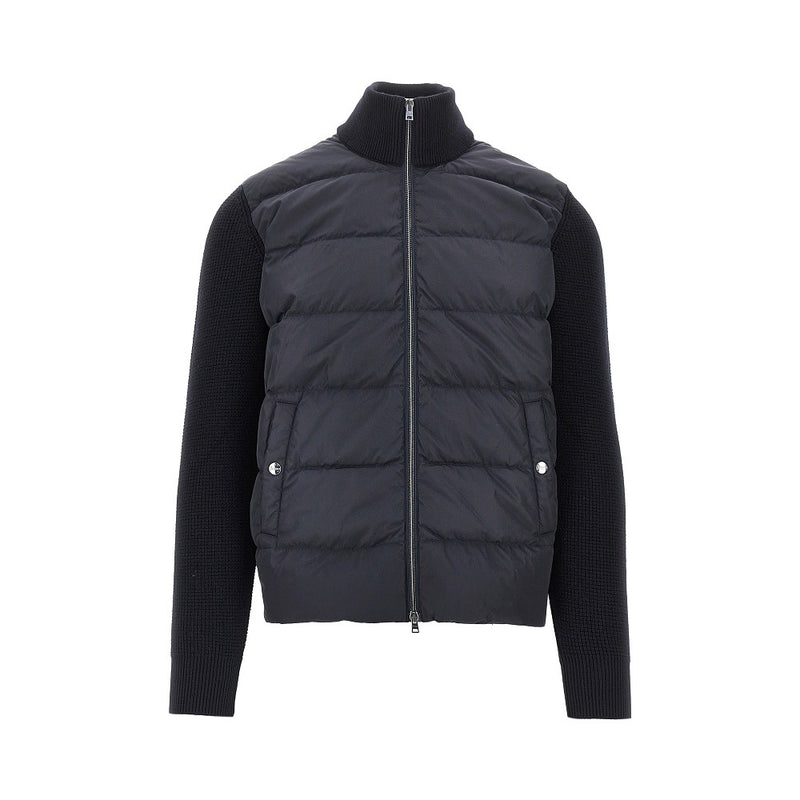 Herno Herno Padded Nylon And Wool Cardigan - World Class Fashion