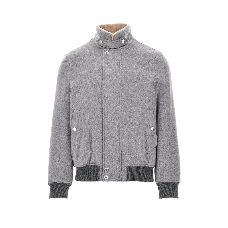 Brunello Cucinelli Brunello Cucinelli Padded Suede Leather Jacket Green - World Class Fashion