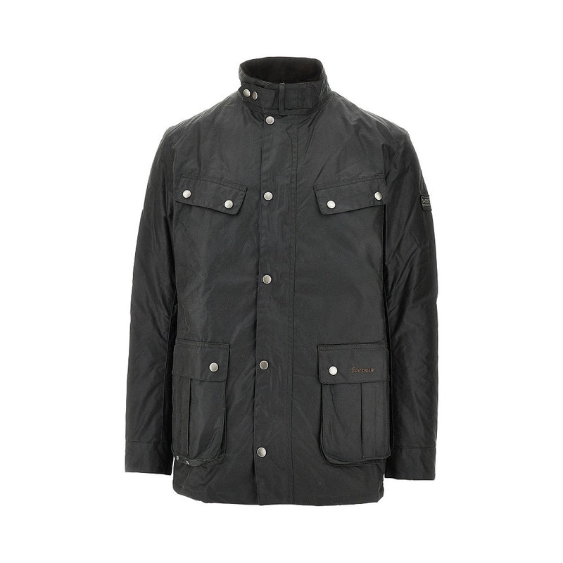 Barbour International Barbour International Duke Waxed Cotton Jacket Black - World Class Fashion