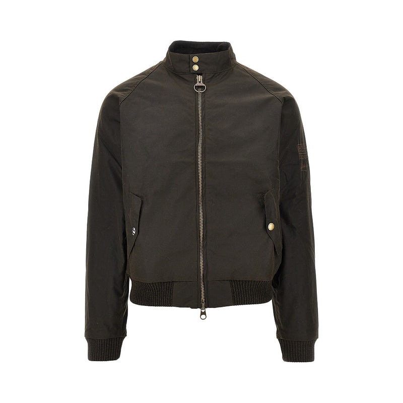 Barbour International Barbour International Merchant Waxed Cotton Jacket Brown - World Class Fashion