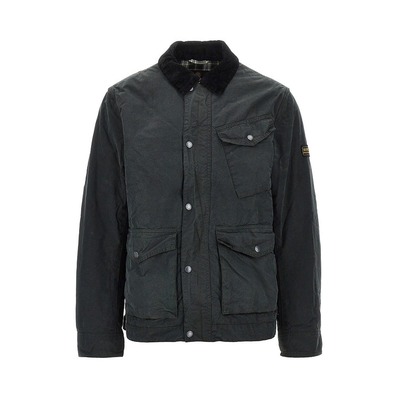 Barbour International Barbour International Drifter Waxed Cotton Jacket Green - World Class Fashion