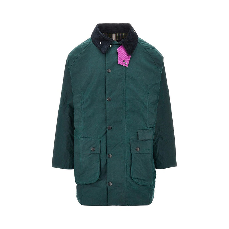 Barbour X Paul Smith Barbour X Paul Smith Gamefair Waxed Cotton Jacket Green - World Class Fashion
