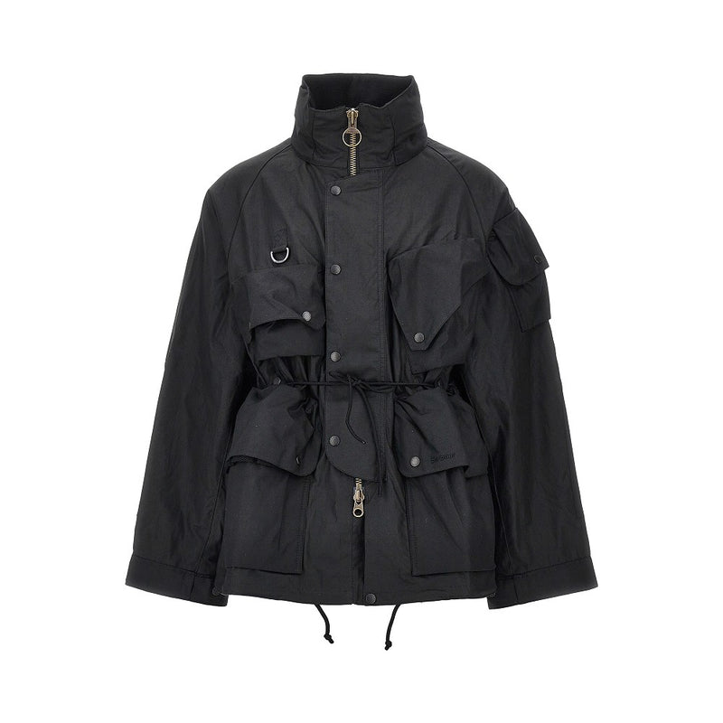 Barbour X Norbit Barbour X Norbit Waxed Ripstop Jacket Black - World Class Fashion