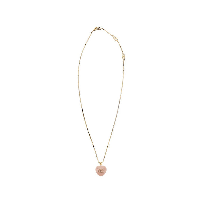 Valentino Garavani Valentino Garavani Coer Royal Pendant Necklace Gold Women - World Class Fashion
